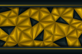Abstract Polygonal Background Gold Black: A Strategic Choice for High-Impact Visual Design