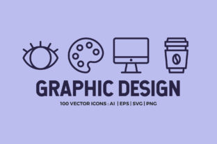 Elevating Visual Communication with the 100 Graphic Design Line Icons High-Quality Collection