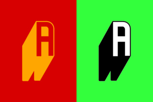 Letter A 3D Shadow Vector for Bold Branding