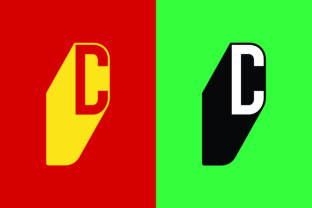 Letter C 3D Shadow Vector Design