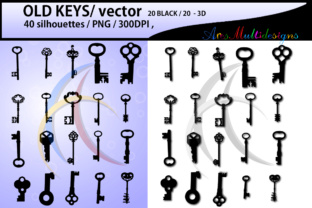 Old Keys: A Vector Design Asset for Creatives