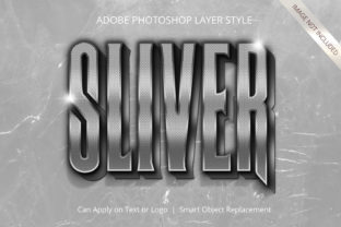 Photoshop Metallic Chrome Layer Style for 3D Text